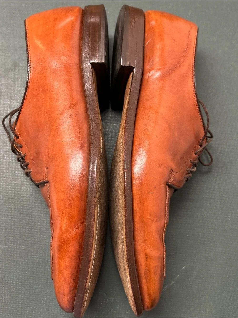 Allen Edmonds Brown Delray Split Toe Dress Shoes 12D USA Made